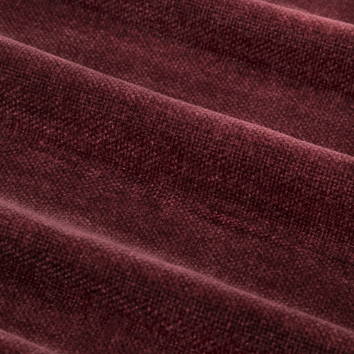 Yard Heavy Chenille Velvet Ready Made Eyelet Blockout Curtains Beetroot