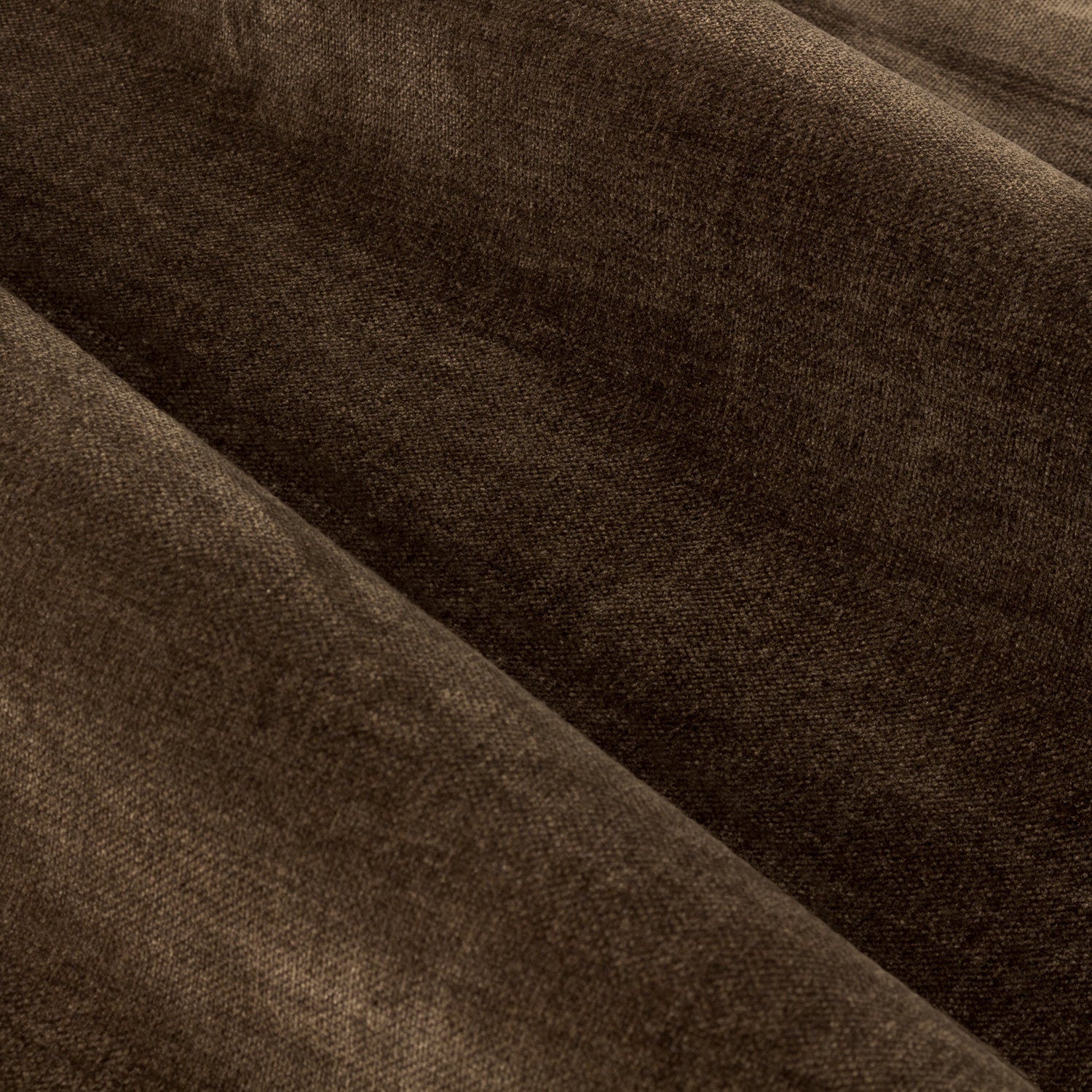Yard Heavy Chenille Velvet Ready Made Eyelet Curtains Brown