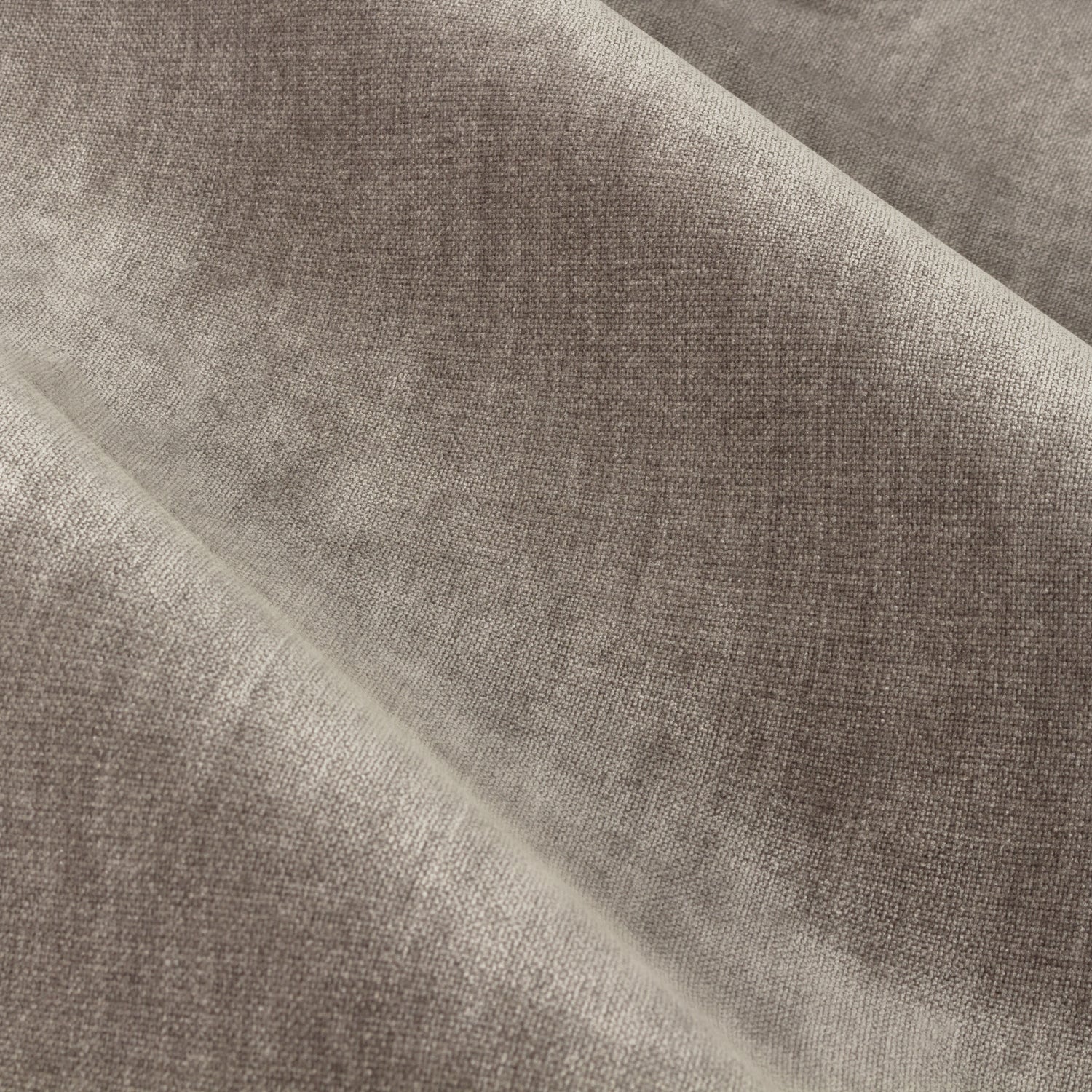 Yard Heavy Chenille Velvet Ready Made Eyelet Curtains Greige