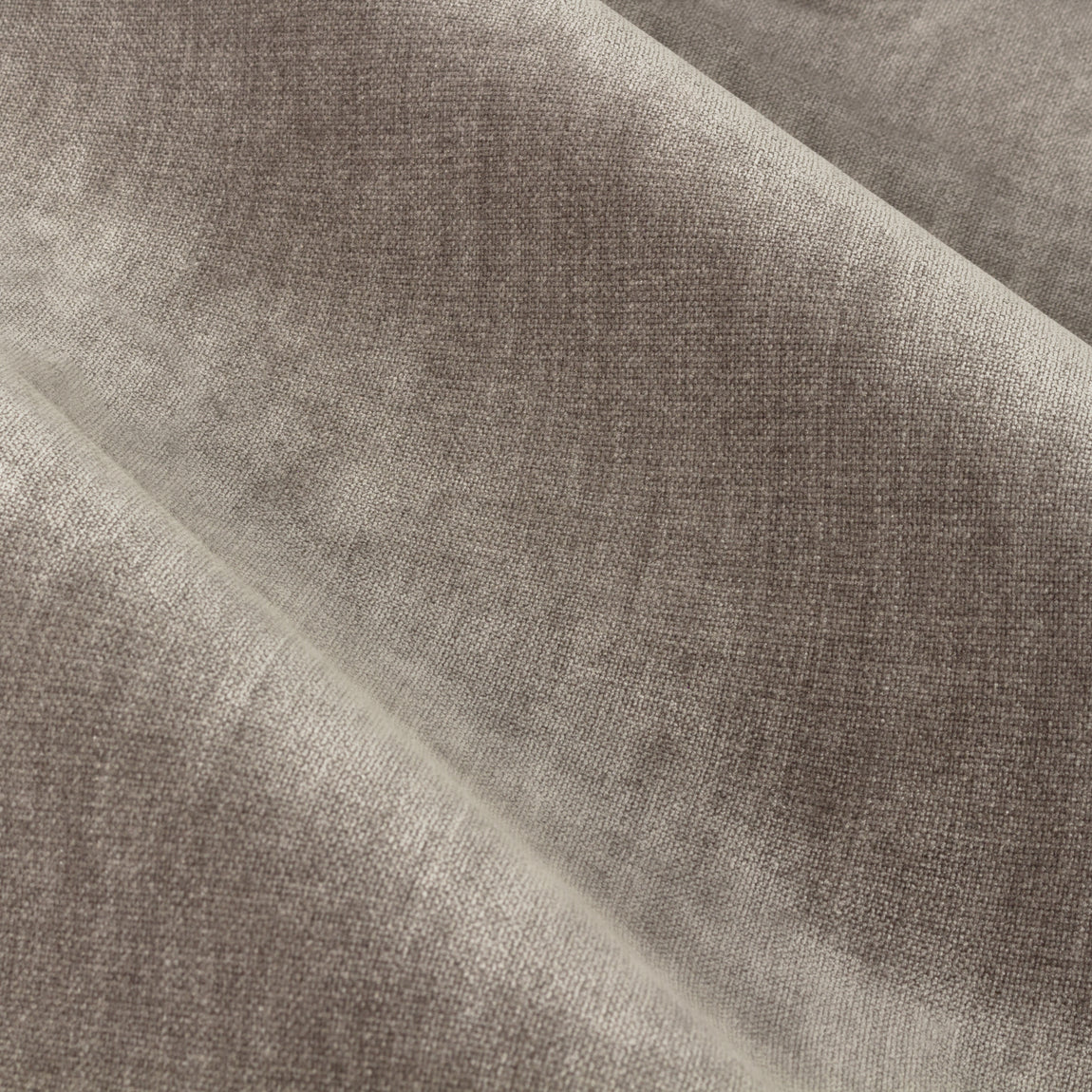 Yard Heavy Chenille Velvet Ready Made Eyelet Curtains Greige