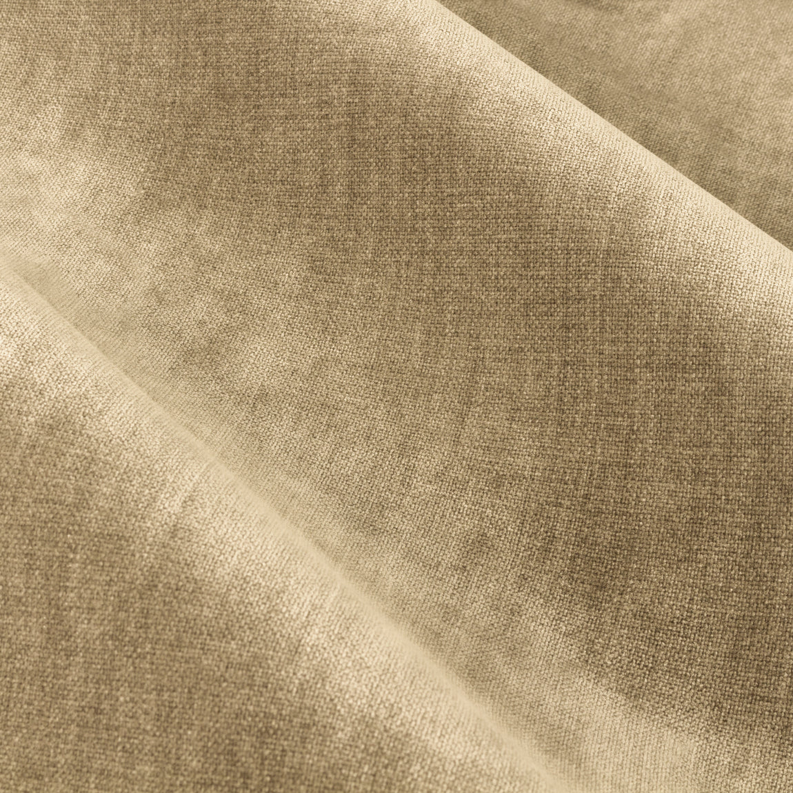 Yard Heavy Chenille Velvet Ready Made Eyelet Curtains Natural