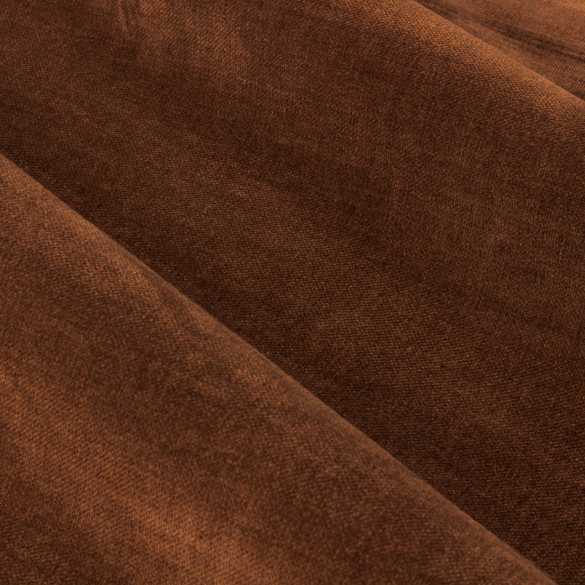 Yard Heavy Chenille Velvet Ready Made Eyelet Curtains Nutmeg