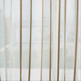 HARLEQUIN Stratus Woven Extra Wide Weighted Sheer Voile Fabric Chalk Incense Sheer
