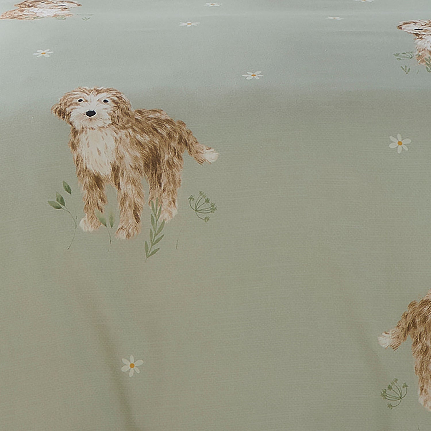 Fusion Hattie The Cockapoo Duvet Cover Bedding Set Green