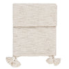 Heath Cotton Tasselled Throw 130cm x 180cm Ecru