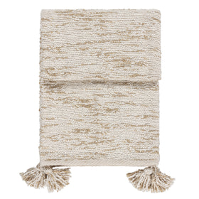 Heath Cotton Tasselled Throw 130cm x 180cm Natural