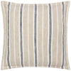 Hebble Striped Filled Cushion 50cm x 50cm Natural Black