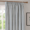 Yard Hebden Cotton Ready Made Blackout Pencil Pleat Curtains Mineral Blue