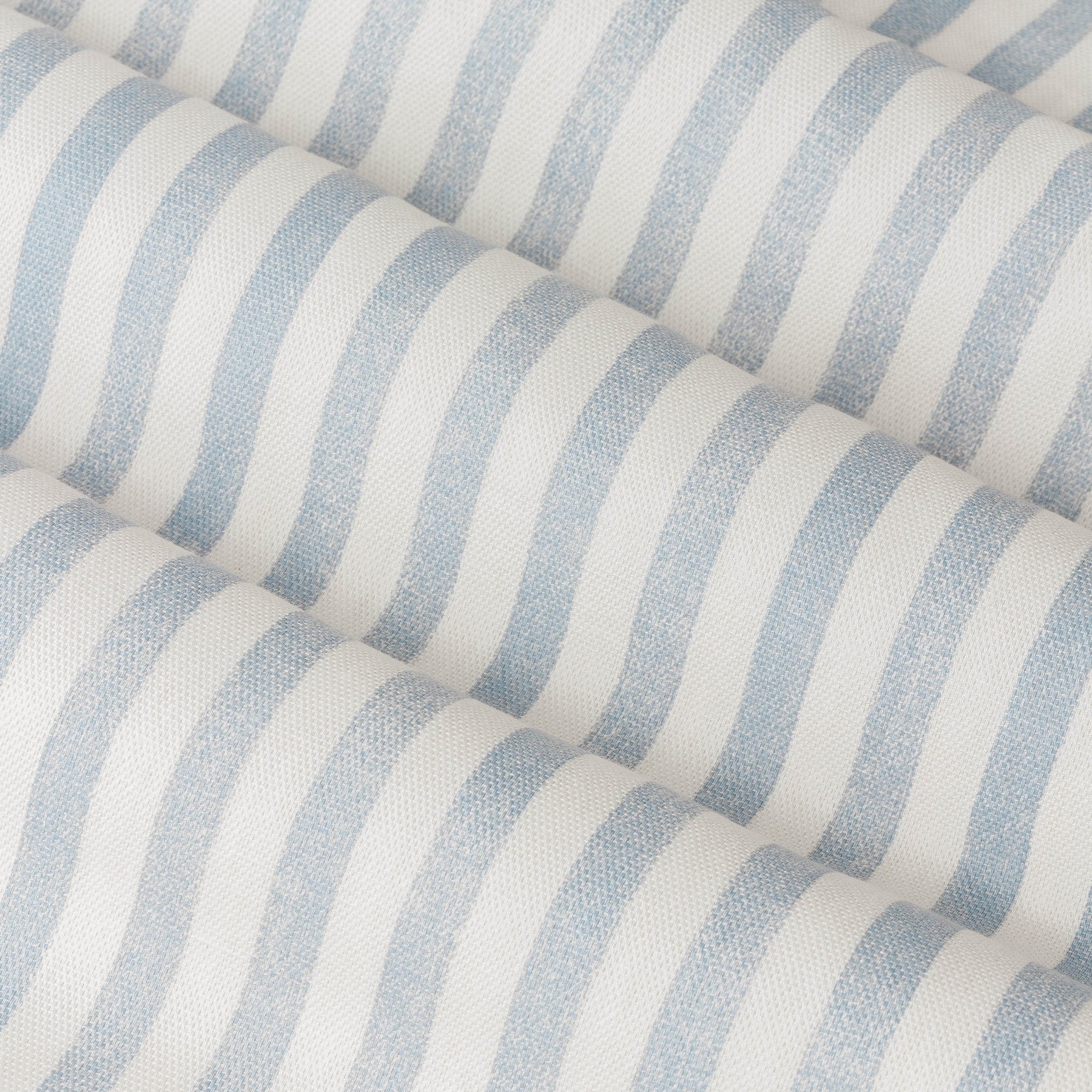 Yard Hebden Cotton Ready Made Blackout Pencil Pleat Curtains Mineral Blue