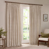 Yard Hebden Cotton Ready Made Blackout Pencil Pleat Curtains Natural