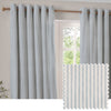 Yard Hebden Cotton Ready Made Eyelet Blackout Curtains Mineral Blue