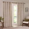 Yard Hebden Cotton Ready Made Eyelet Blackout Curtains Natural