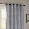 Yard Hebden Cotton Ready Made Eyelet Blackout Curtains Navy
