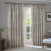 Yard Hebden Cotton Ready Made Pencil Pleat Curtains Mole