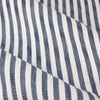 Yard Hebden Striped Cotton Ready Made Pencil Pleat Curtains Navy