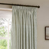 Yard Hebden Striped Cotton Ready Made Pencil Pleat Curtains Forest Green