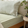 Hebden Melange Stripe Duvet Cover Bedding Set Forest