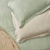 Hebden Melange Stripe Duvet Cover Bedding Set Forest