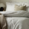 Yard Hebden Melange Stripe Cotton Duvet Cover Bedding Set Mole