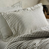 Yard Hebden Melange Stripe Cotton Duvet Cover Bedding Set Mole