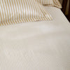 Hebden Cotton Narrow Stripe Bed Linen Fitted Sheet Honey Yellow