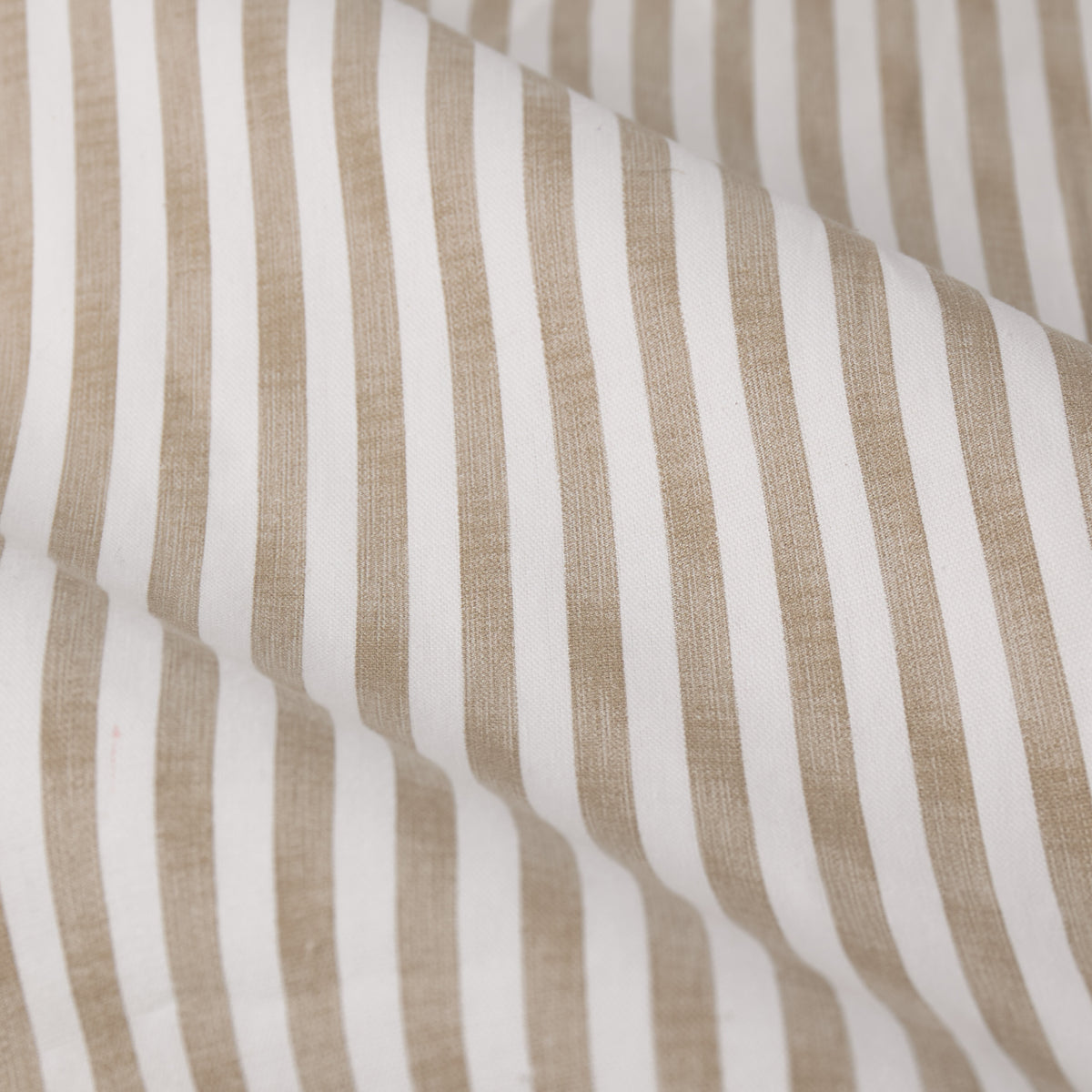 Yard Hebden Striped Cotton Ready Made Eyelet Curtains Natural