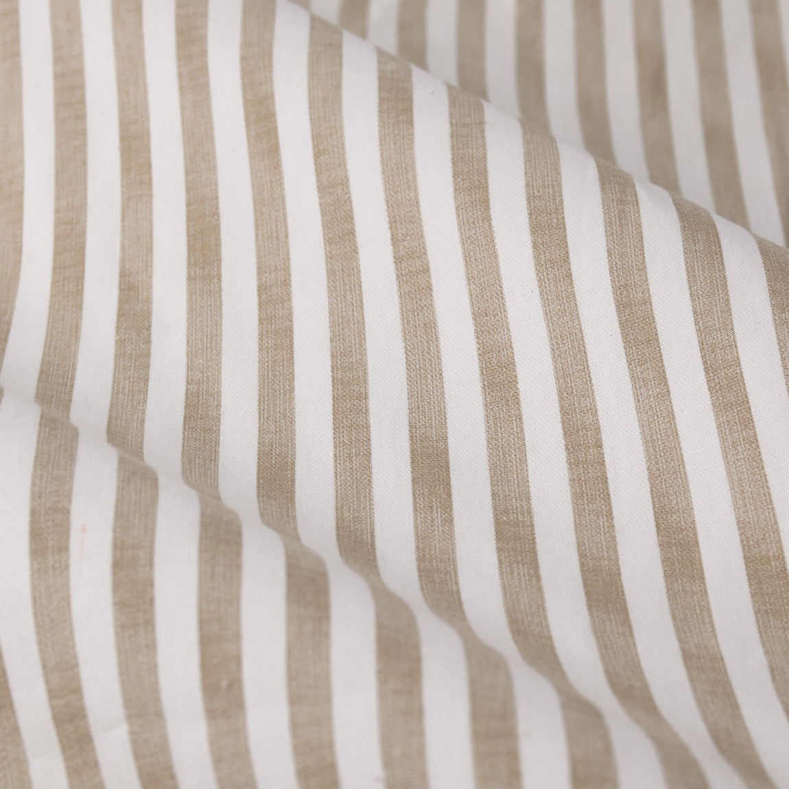 Yard Hebden Striped Cotton Ready Made Eyelet Curtains Natural