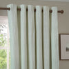 Yard Hebden Cotton Ready Made Eyelet Curtains Eucalyptus
