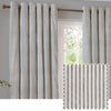 Yard Hebden Cotton Ready Made Eyelet Curtains Mole