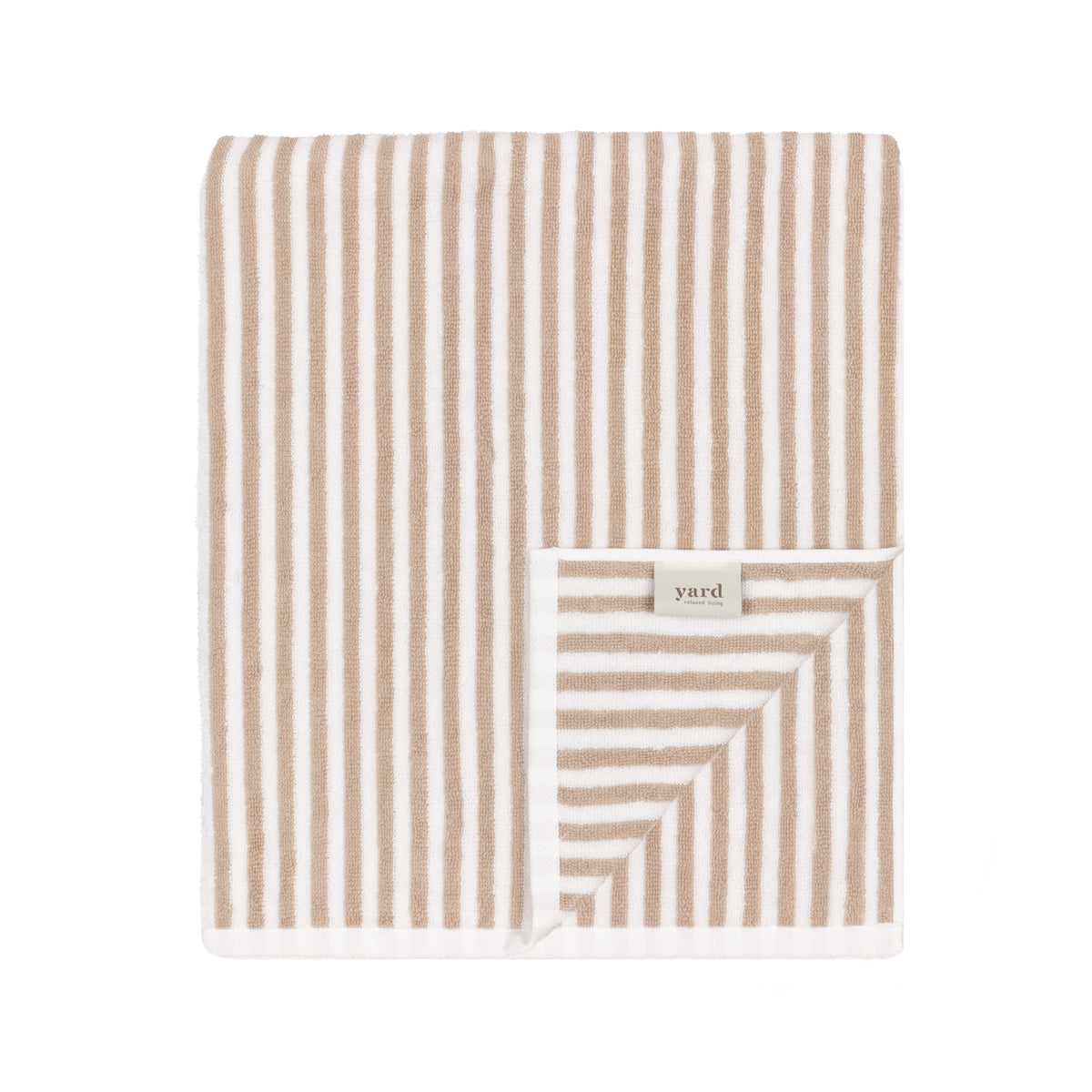 Yard Hebden Striped Cotton Towel Natural