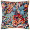 Wylder Tropics Hebonne Velvet Piped Filled Cushion 50cm x 50cm Multi
