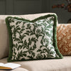 Paoletti Seventy Three Hedera Jacquard 45cm x 45cm Filled Cushion Green