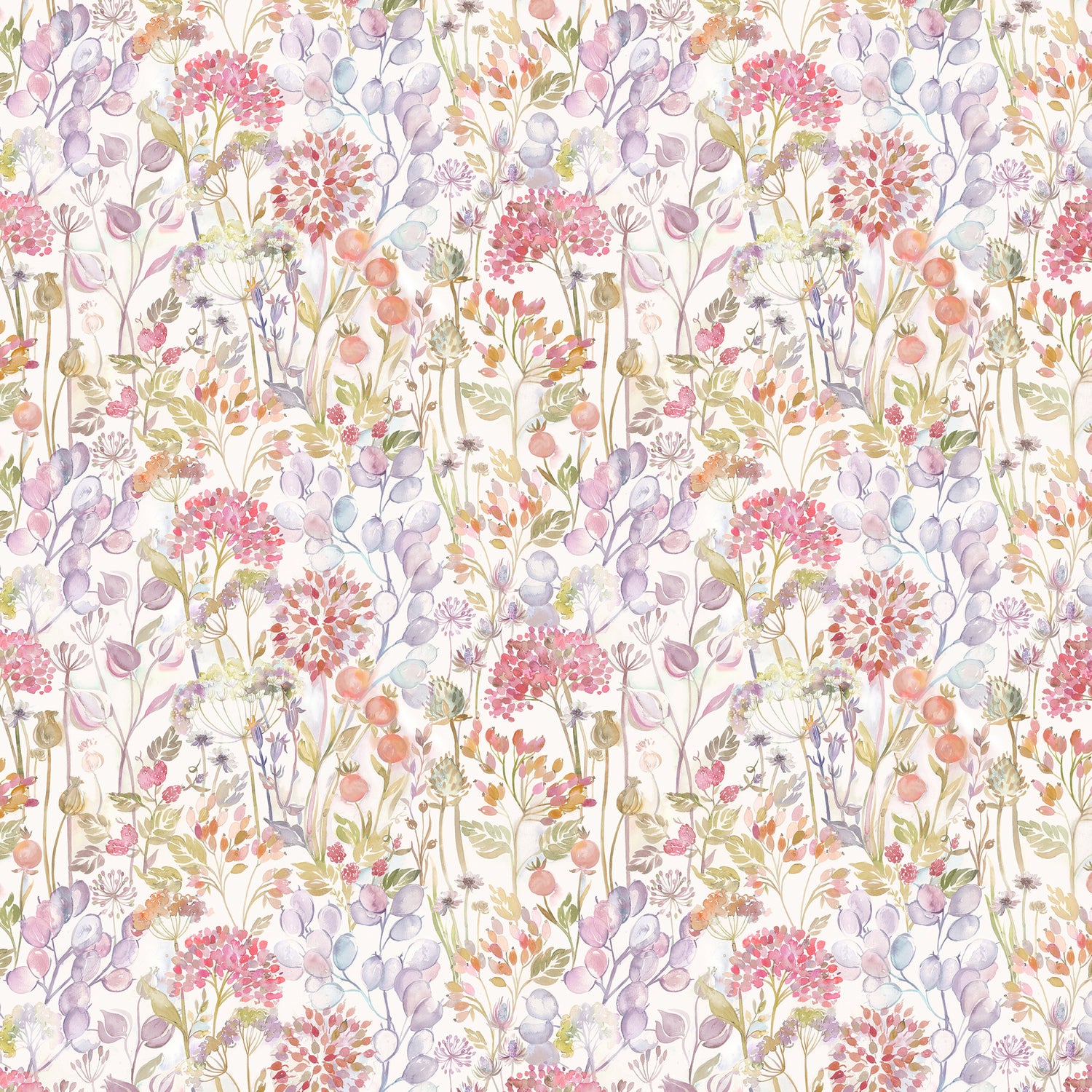 Voyage Maison Hedgerow Printed Linen Fabric Cream