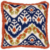 Henderson Embroidered Cotton Filled Cushion 45cm x 45cm Amber Cerulean