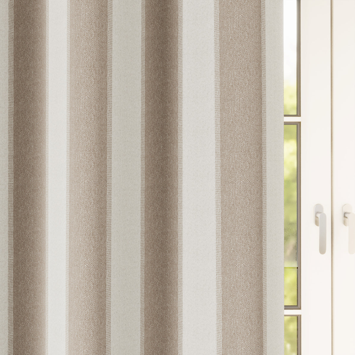 Henley Thermal Ready Made Eyelet Blackout Curtains Natural