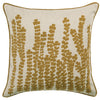 Voyage Maison Herb Embroidered Feather Filled Cushion 50cm x 50cm Mustard