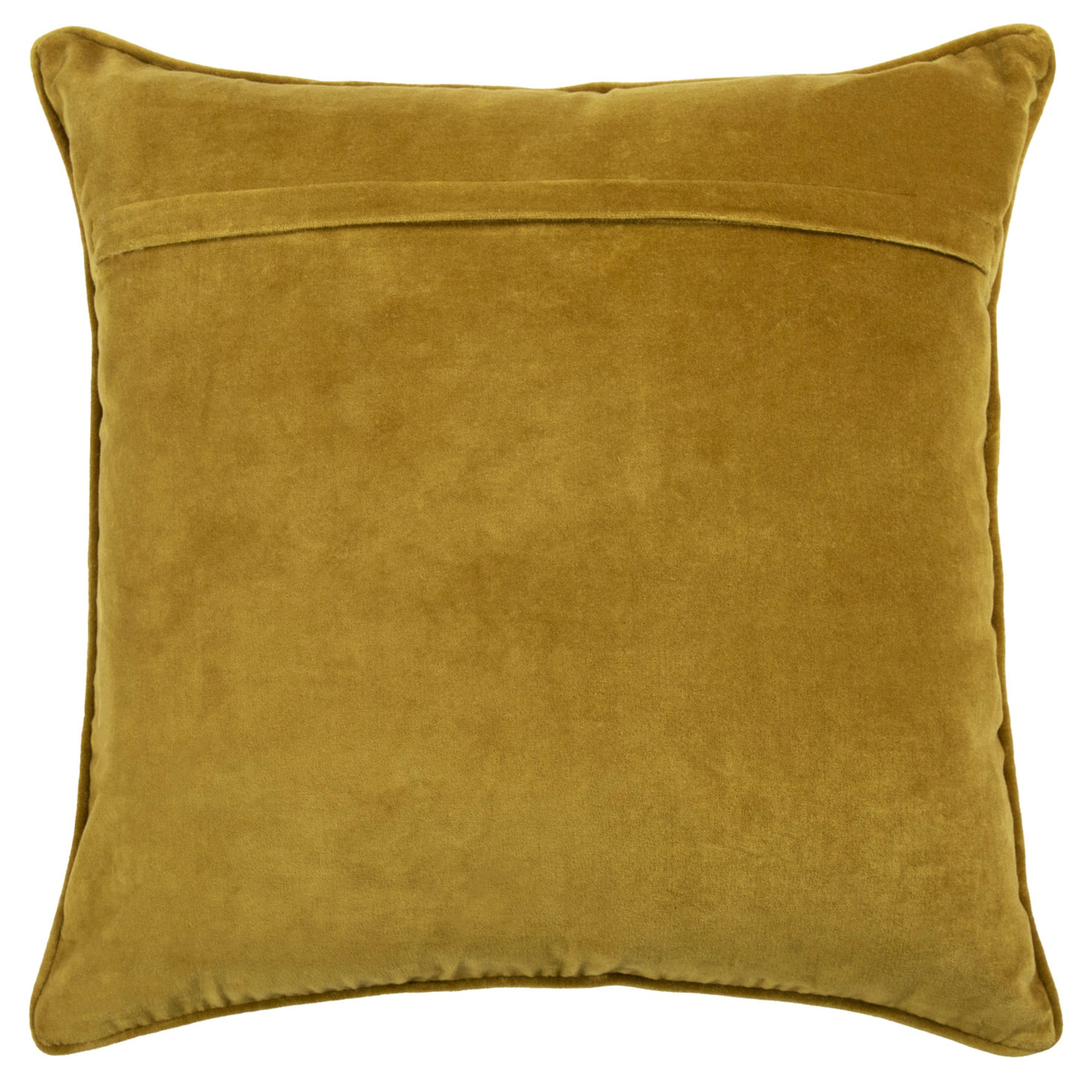 Voyage Maison Herb Embroidered Feather Filled Cushion 50cm x 50cm Mustard