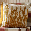 Voyage Maison Herb Embroidered Feather Filled Cushion 50cm x 50cm Mustard