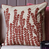 Voyage Maison Herb Embroidered Feather Filled Cushion 50cm x 50cm Persimmon