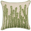 Voyage Maison Herb Embroidered Feather Filled Cushion 50cm x 50cm Sage