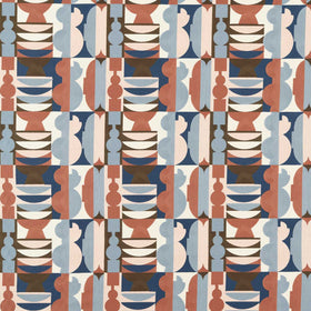HARLEQUIN Potshop Embroidered Fabric Rose Pacific