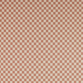 HARLEQUIN Blenets Mini Check Woven Fabric Terracotta