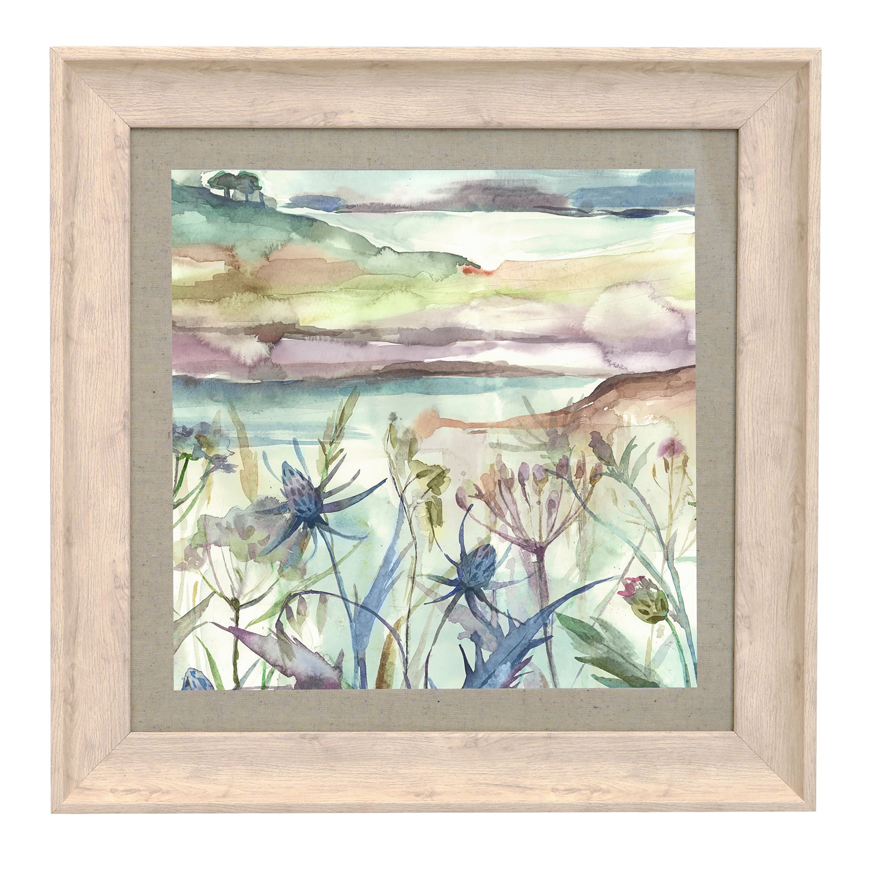 Voyage Maison Highland Haze 46cm x 46cm Framed Wall Art Birch