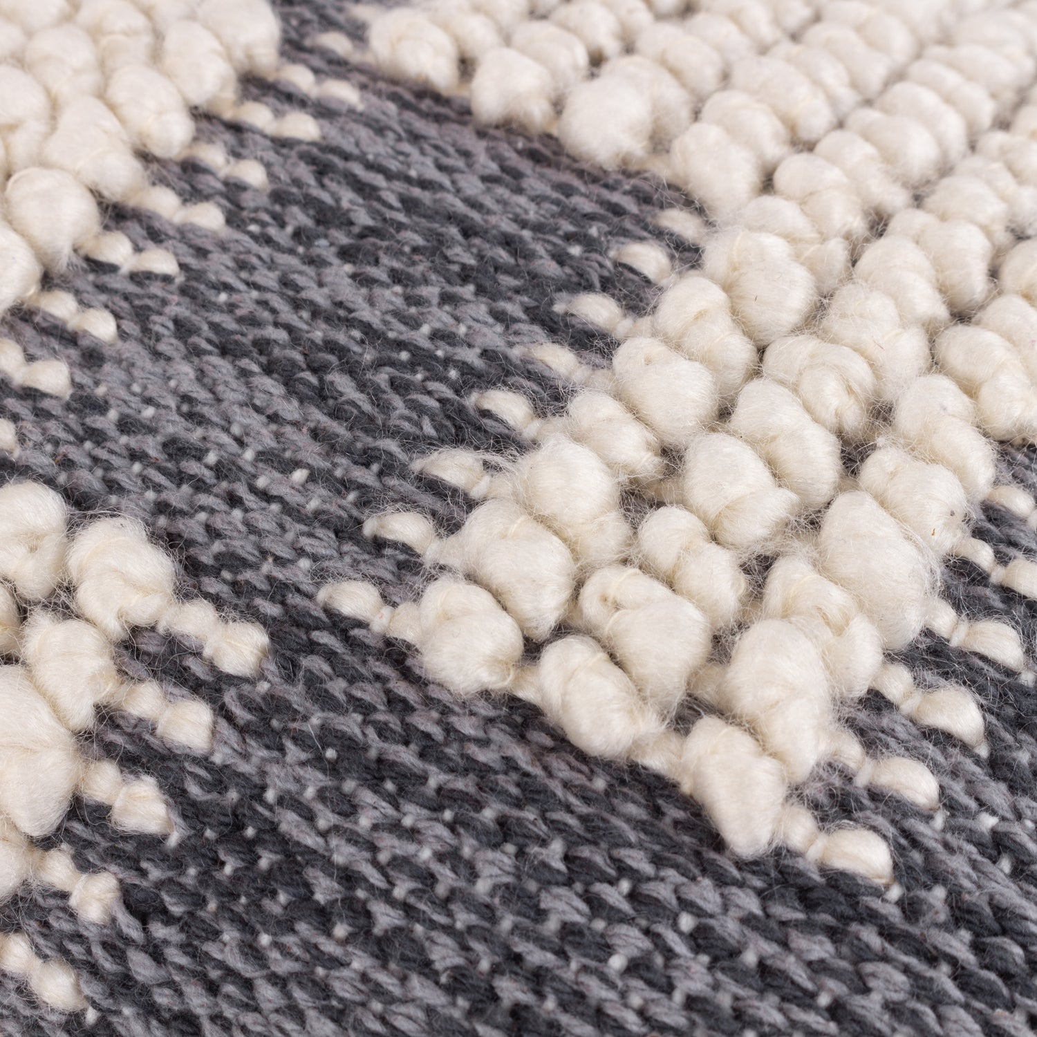 Hoem Himal Woven Knot Filled Cushion 30cm x 50cm Dusk