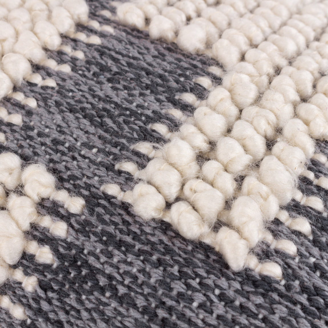 Hoem Himal Woven Knot Filled Cushion 30cm x 50cm Dusk