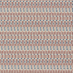 HARLEQUIN Elidi Woven Indoor Outdoor Upholstery Fabric Rust Postiano Indigo
