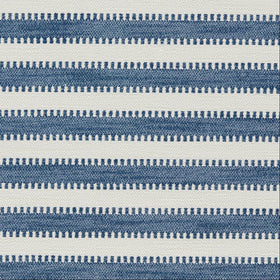HARLEQUIN Ocala Stripe Indoor Outdoor Upholstery Fabric Indigo Chalk