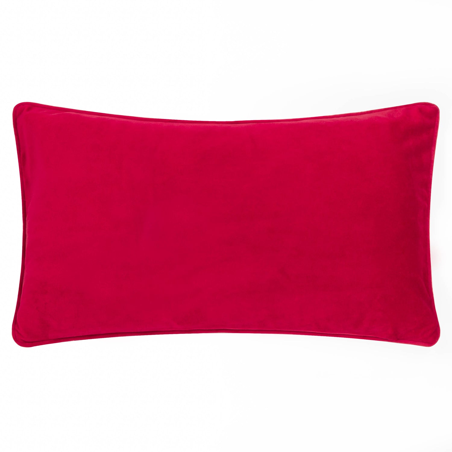 Evans Lichfield HoHoHo Velvet Piped 30cm x 50cm Filled Boudoir Red