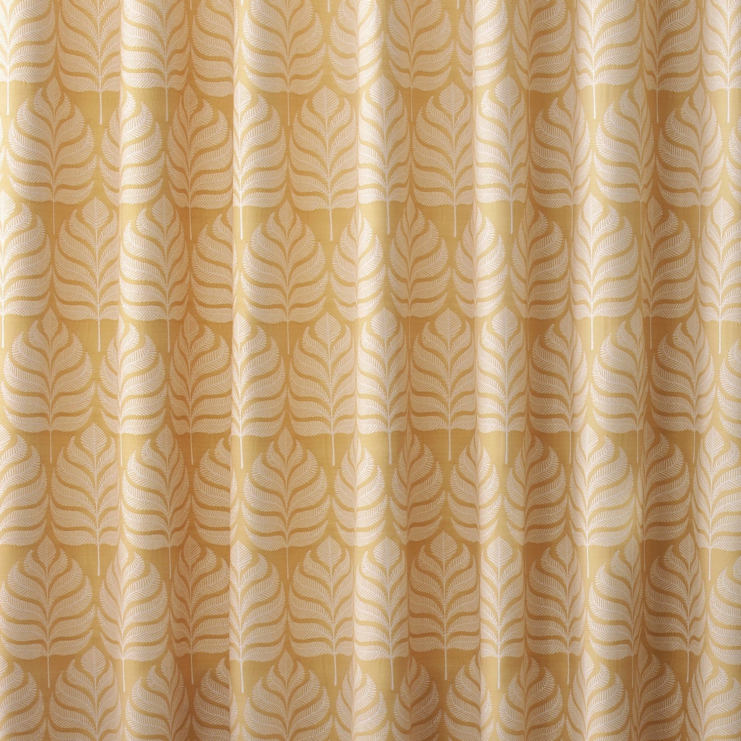 Paoletti Horto Botanical Ready Made Eyelet Curtains Ochre