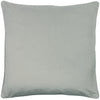 Paoletti Hortus Embroidered Velvet 50cm x 50cm Filled Cushion Silver Grey